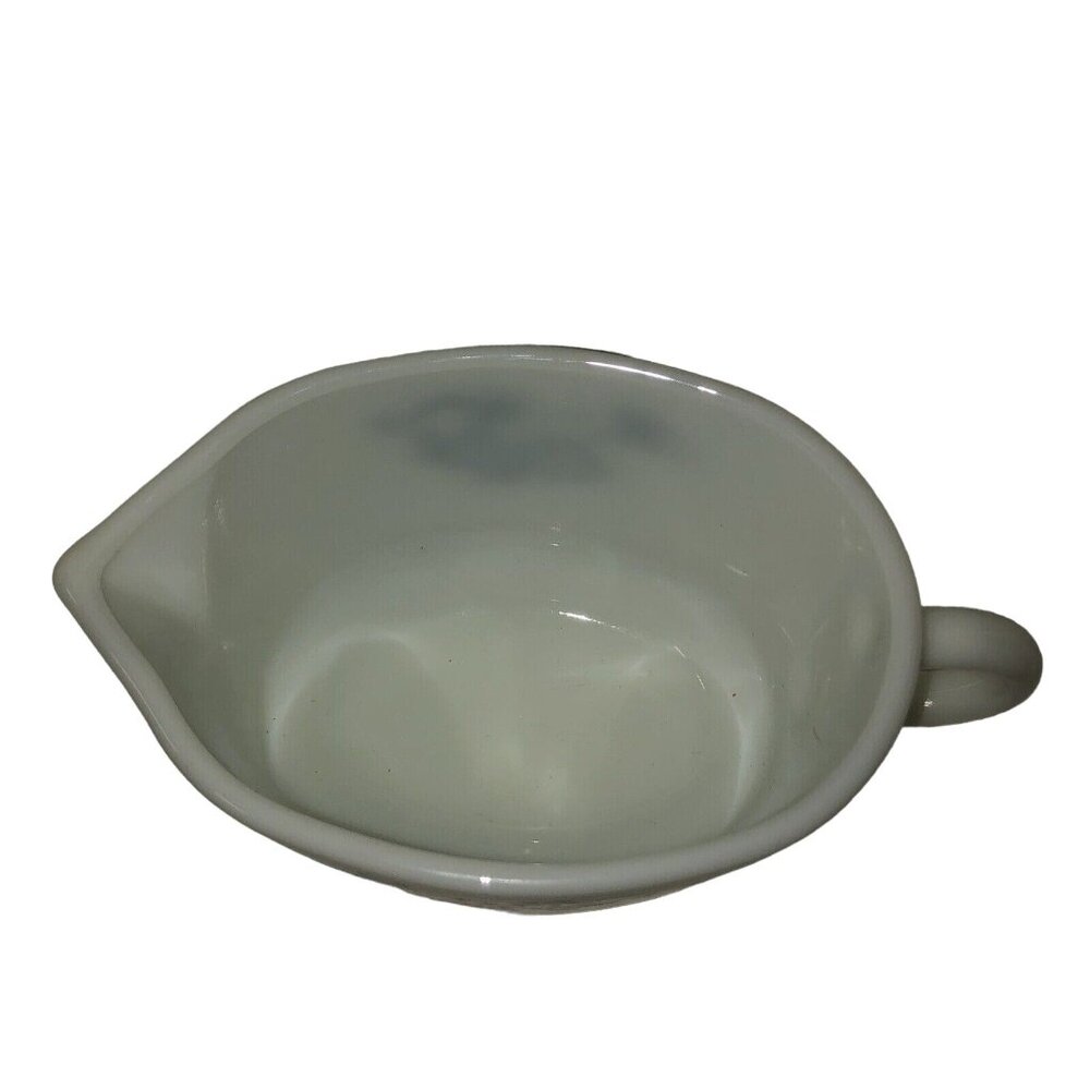 Vintage Pyrex Old Town Blue Gravy Boat Used Thanksgiving 70s - Picture 4 of 16